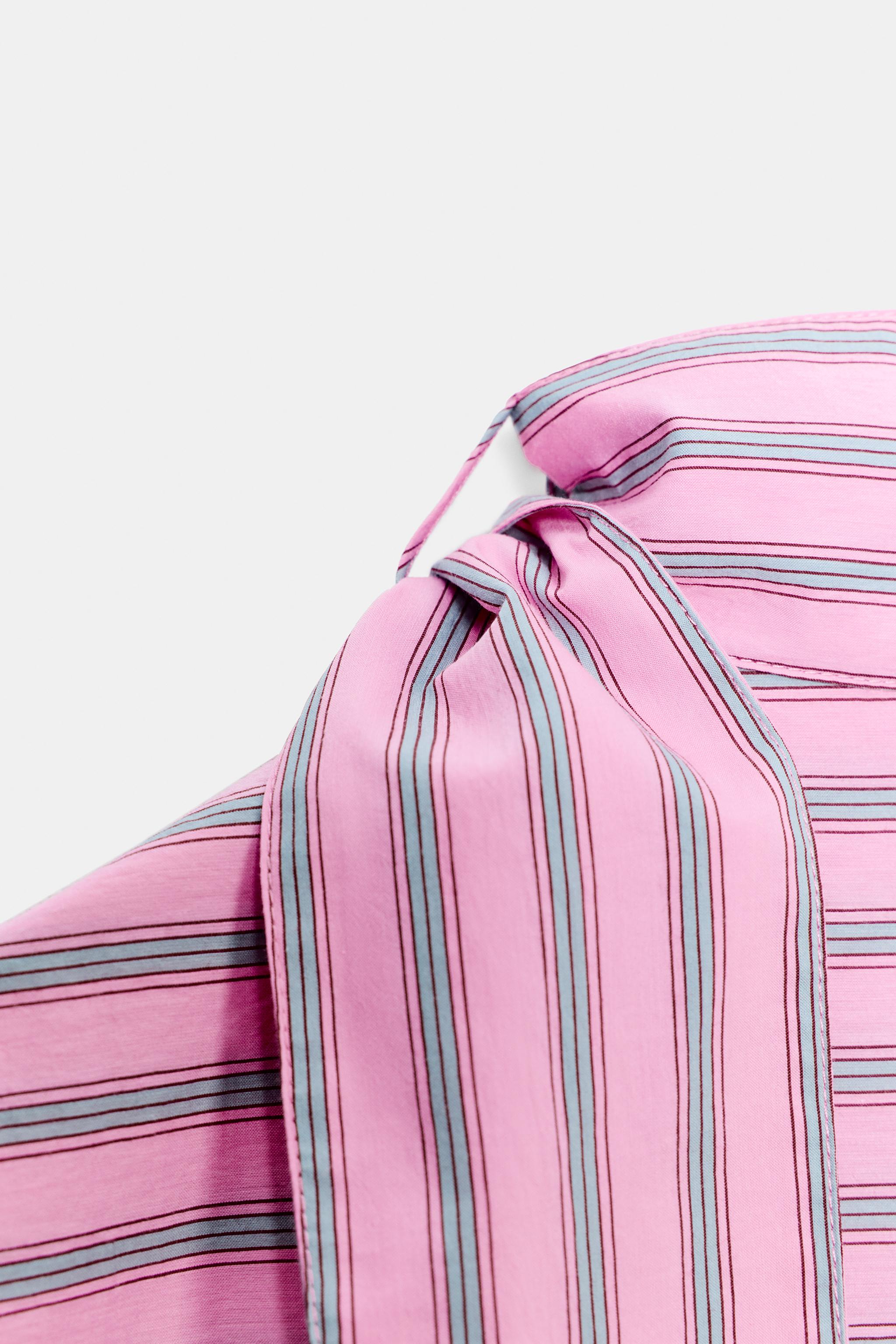 ZW COLLECTION STRIPED FROG FASTENING SHIRT